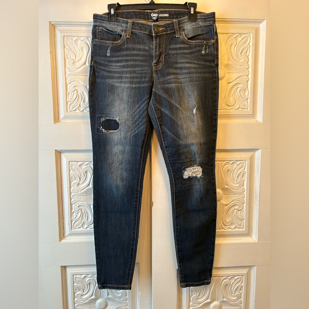 GAP Legging Distressed Blue Jeans - Size 8